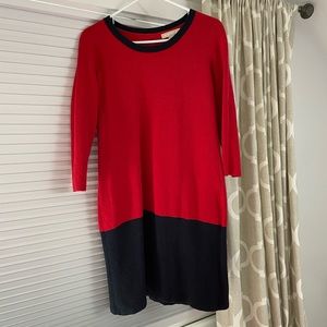 Banana Republic color-block sweater dress